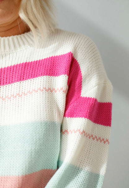 Poppy Stripe Sweater