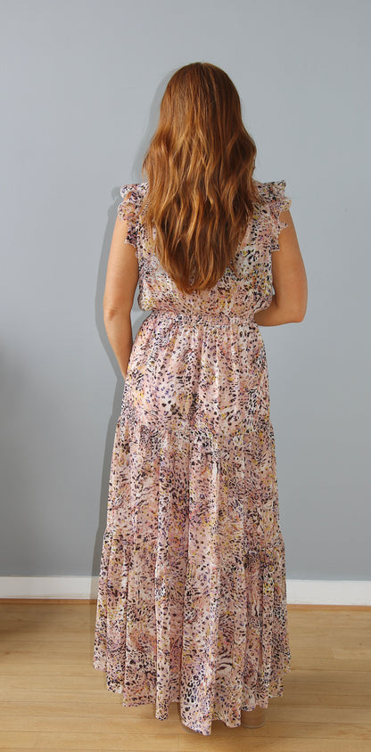 Saint Leopard Print Maxi Dress